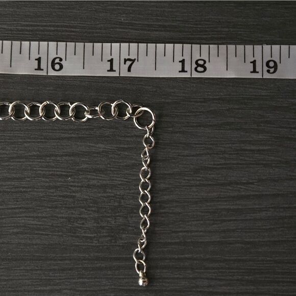 "5/$25" Silvertone Sand Dollar Disc Y Drop Adjustable Necklace - Picture 7 of 8